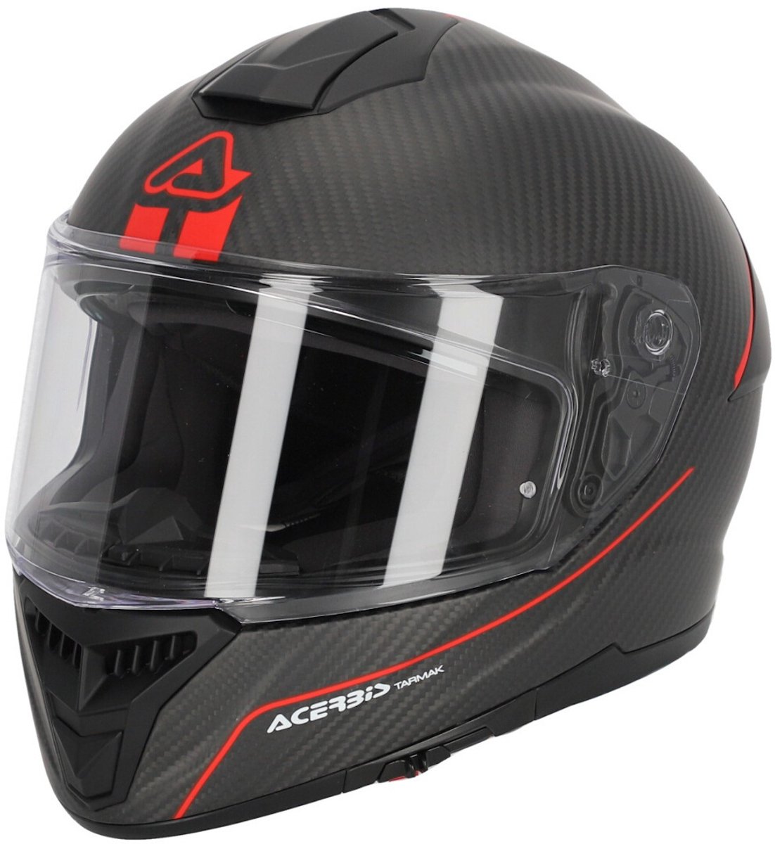 Acerbis Tarmak Mat Zwart Rood Systeemhelm - Helm