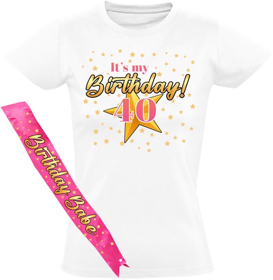 T-shirt et écharpe « Anniversaire » pour femme, 40 ans ! - Anniversaire - T-shirt - Anniversaire