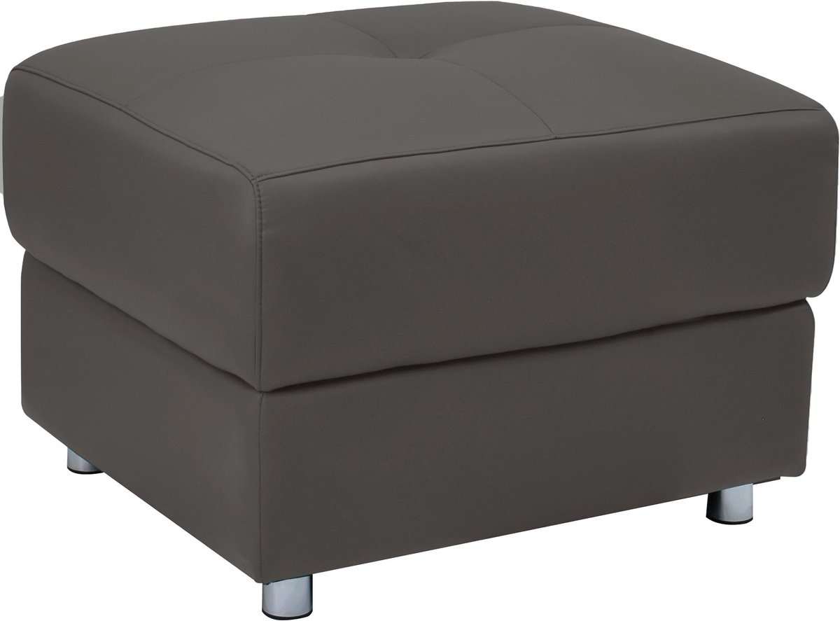 Notio Living Pareli-Poef - Bruin PU