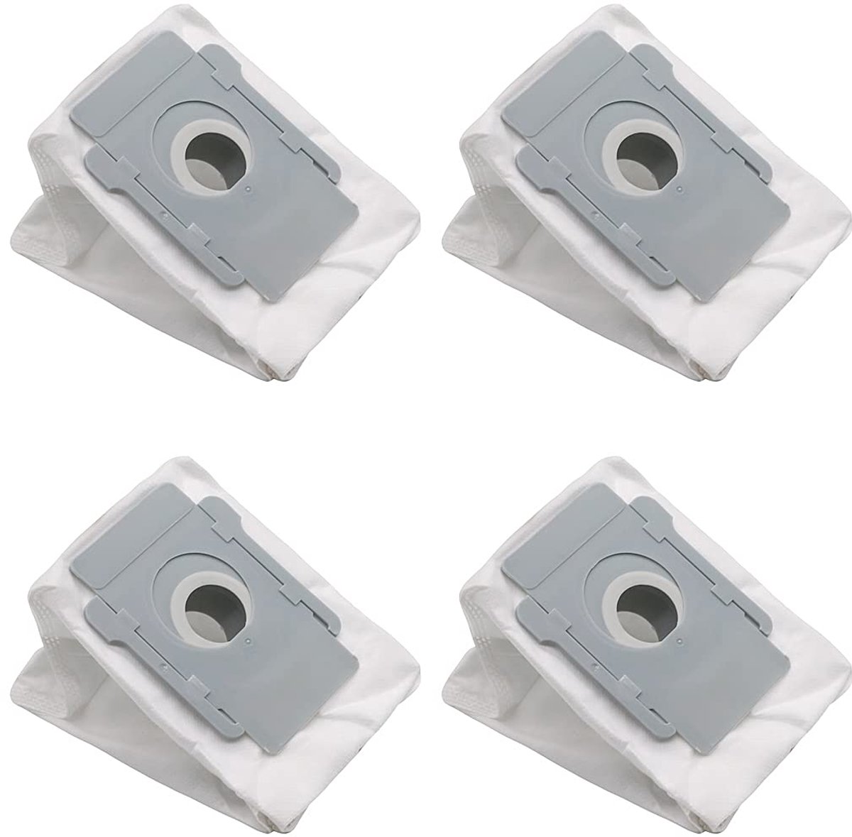 4 stuks - Vervangende zakken - Geschikt voor iRobot Roomba i7, i7+, s9, s9+, E5, E6 - Onderdelen voor Clean Base-stofzuiger Stofzakken