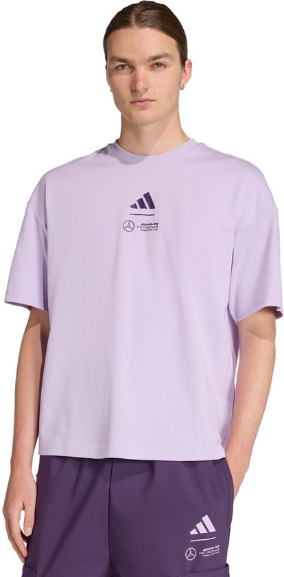 Foto: Adidas performance mercedes amg petronas formula one team premium woven t shirt heren paars 2xl