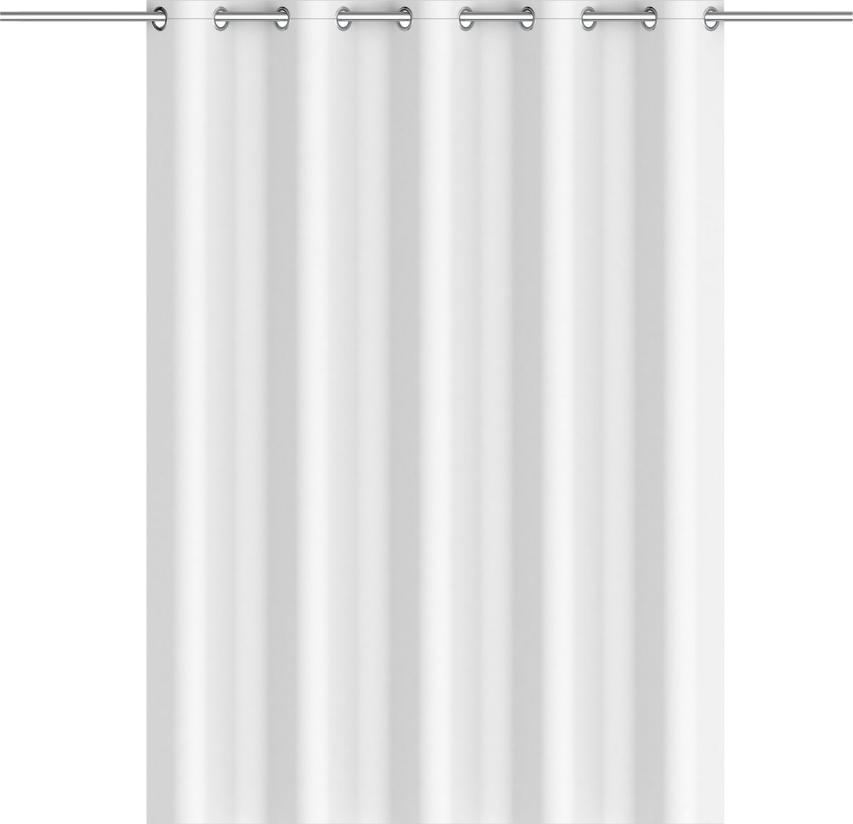 Eisl douchegordijn - (l x b) 200 x 180 cm - wit