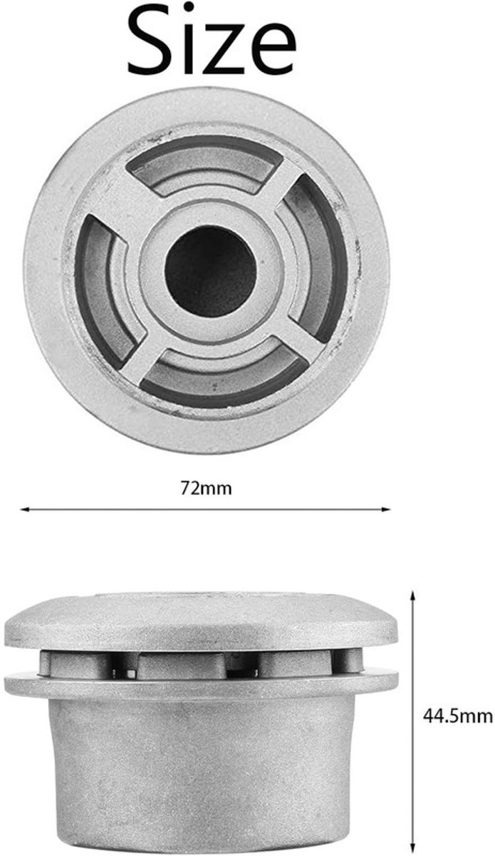 Geschikt voor Maaikop, aluminium draadtrimmerkop, 4-draads universele trimmerkop, trimmerkop, universele maaikop, maaikop voor de tuin van Merkloos	 — afbeelding 2