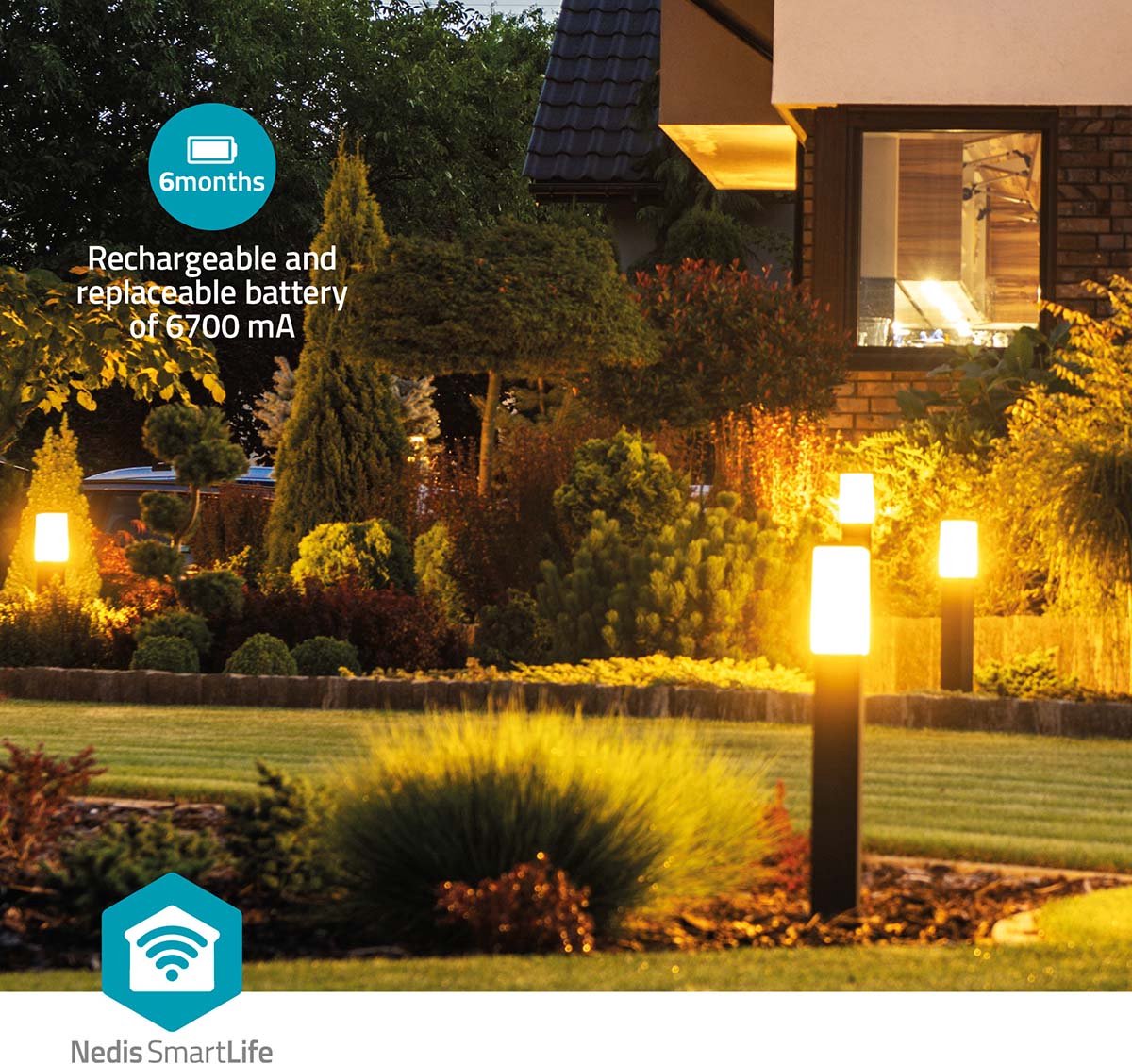 Nedis SmartLife Beveiligingscamera Buiten met Spotlight 3MP - afbeelding 3