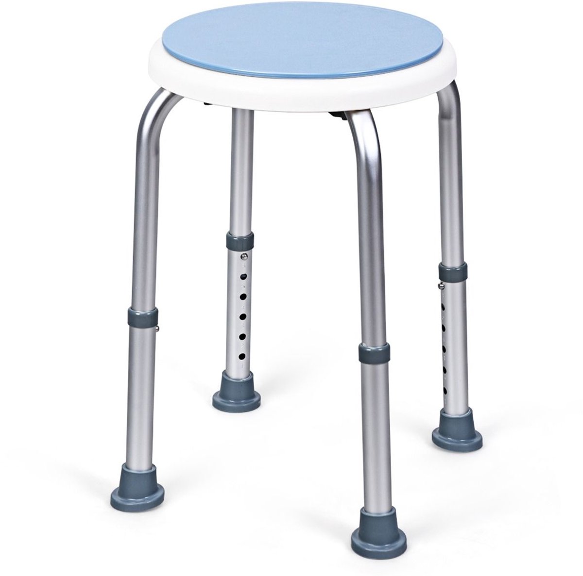 Trendmix Draaibare Douchekruk 360° – 6 Hoogte-instellingen – Antislip – Aluminium – Tot 120 kg – Voor Ouderen & Revalidatie