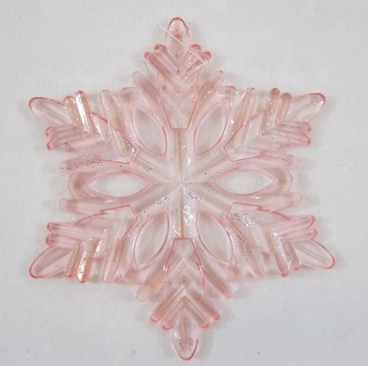 ZoeZo Design - 20 stuks - kerst - Kersthanger - 5 kleuren assorti - Ø 12 cm - Kunststof- sneeuwster - kerstster