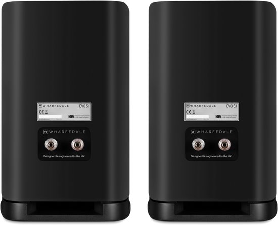 Wharfedale EVO 5.1 Boekenplank Speakers - Hifi Stereo Set - Passieve Speaker - 2-Weg Luidsprekers - Zwart van Merkloos — afbeelding 3