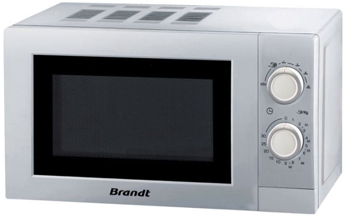 BRANDT magnetron 1200 W - 20 L - Zilver