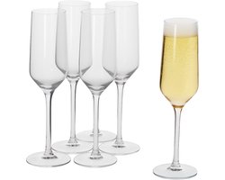 alpina Champagne Glazen - Flûte - 220 Milliliter - 6 Stuks