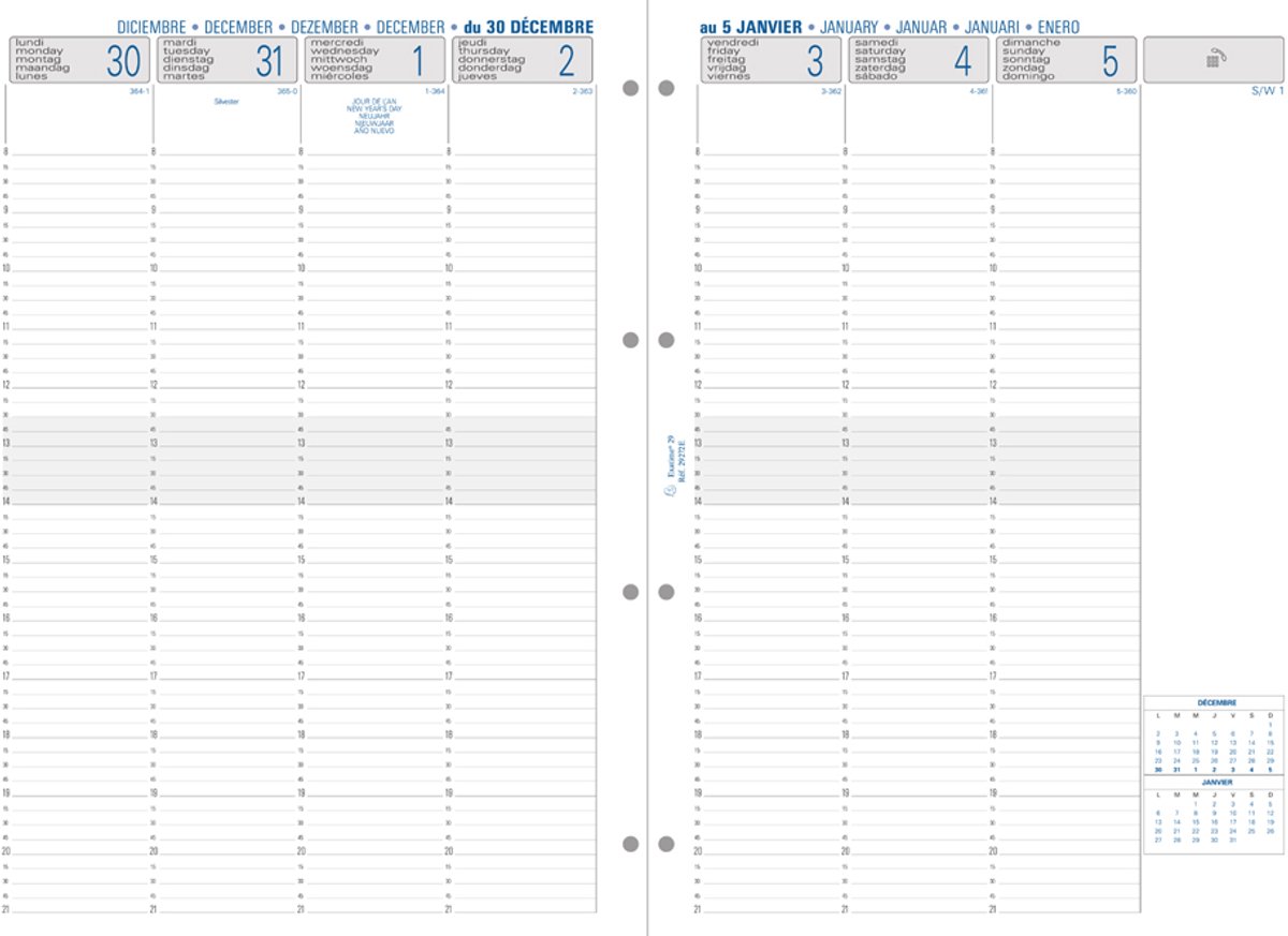 Agendavulling EXATIME 29 week/2pagina's 2022