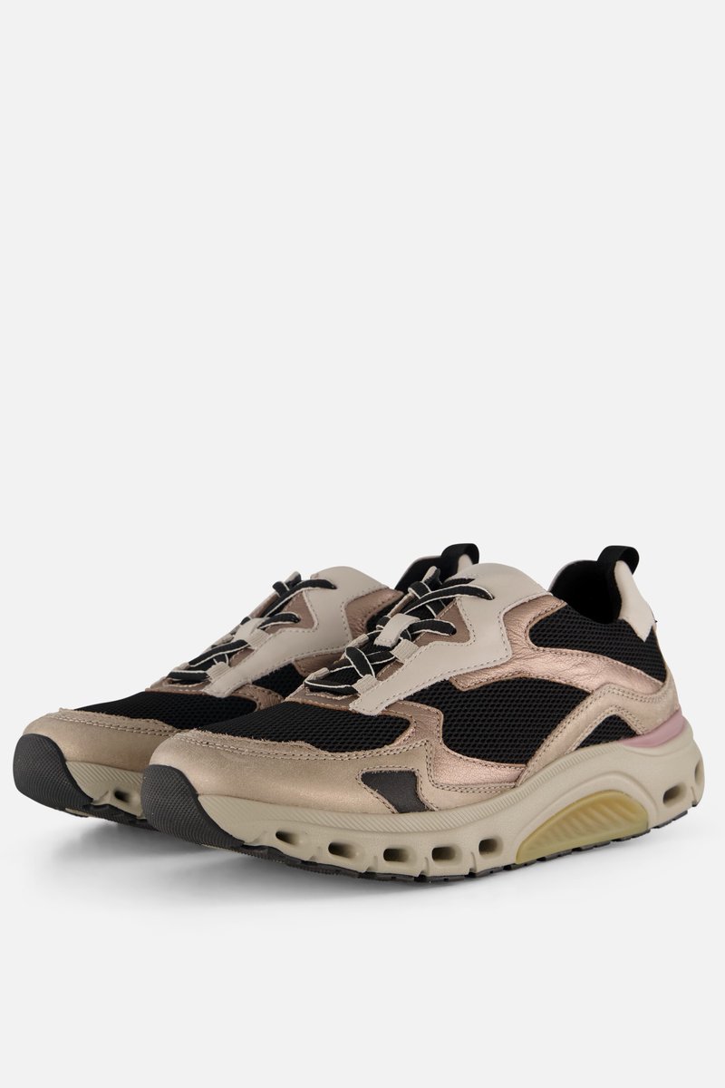 Gabor Rollingsoft Sneakers zwart Textiel