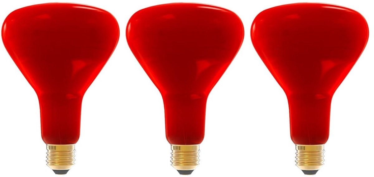 Technik R125 Infraroodlamp E27 150W - 1250lm - 2700K - Rood Licht - Warmtelamp - 3 stuks