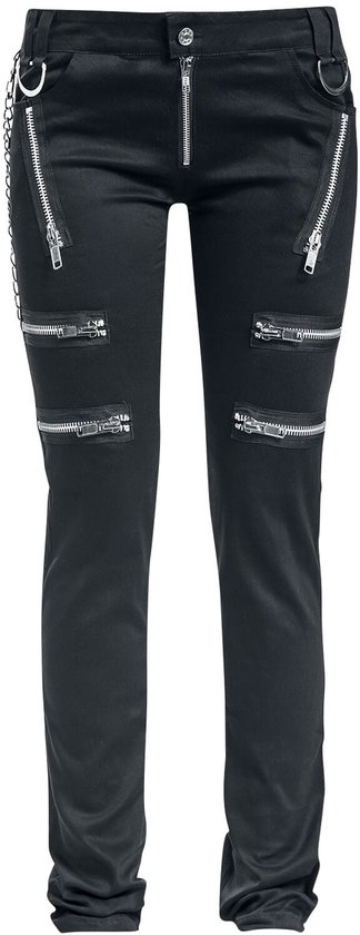 Jean noir Gothicana avec fermetures éclair - Femme - W28L32
