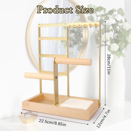 Kunst Kettingstandaard Sieraden Organizer Standaard Armband Display Houder Oorbellen Houder Sieraden Opberger