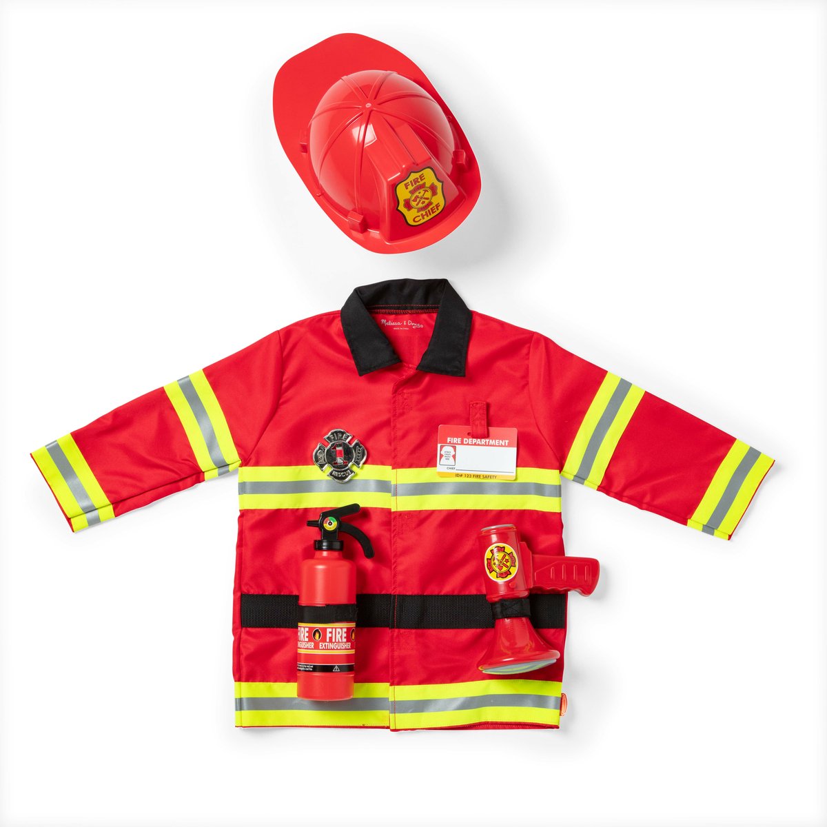 Melissa & Doug – Verkleedset brandweer – Inclusief megafoon met geluid — afbeelding 7