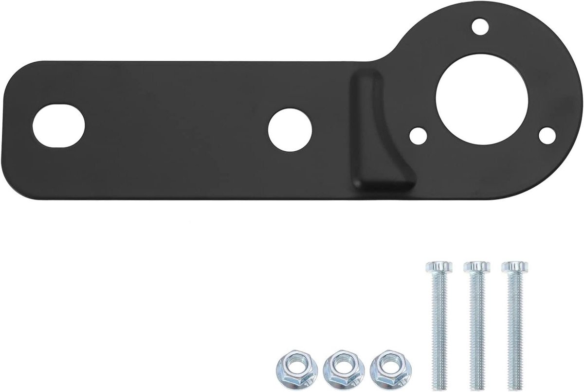 Allecto Plus - Vervangende stekkerhouder voor aanhanger - zwart - 217 cm - Handig & Duurzaam