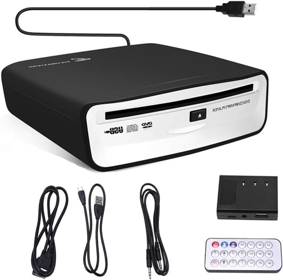 August SE15 draagbare CD-speler met Bluetooth 5.3,USB-poort,3,5mm AUX