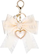 Zijde Lint Boog Tas Hanger Sleutelhanger Voor Vrouwen