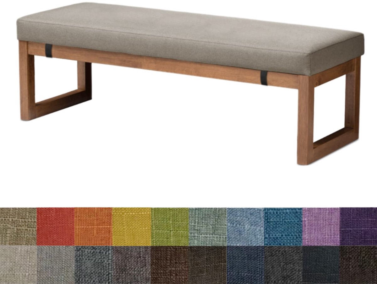 Zitkussen voor Bank - Comfortabel en Stijlvol - 1 stuk - Rijstkoffie - 120x35x5 cm
