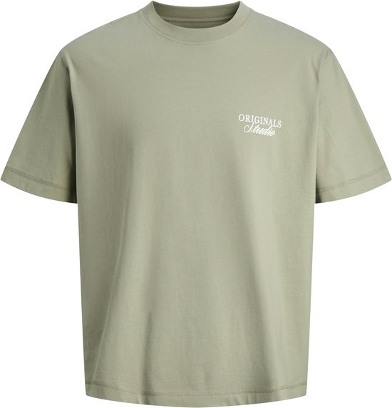 Lichtgroene katoenen T-shirt met kleine
"ORIGINALS Studio" opdruk.