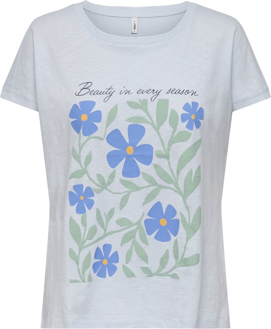 ONLY - ONLHILL S/S PRINT TOP BOX JRS T-shirt pour femme