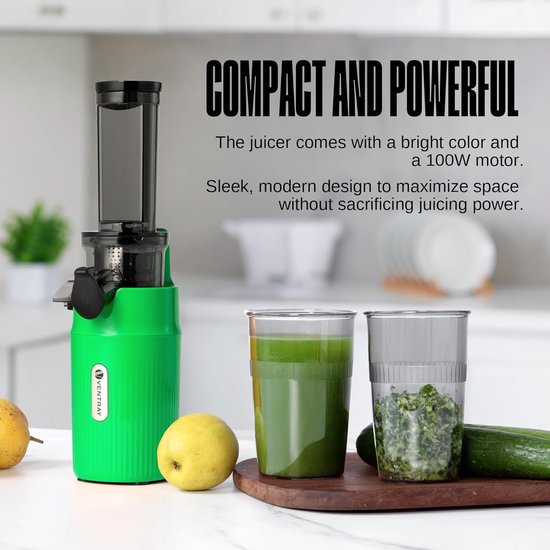 RFWR® Essentiële Slow Juicer met Koude Pers Technologie - 60 RPM Sapcentrifuge van RFWR — afbeelding 5