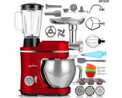 RFWR® Multifunctionele Keukenmachine 3 in 1 met Vleesmolen en Sapcentrifuge - 3000 W