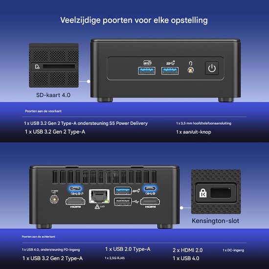 GEEKOM IT15 - 2026 Edition Mini-pc - 's Werelds eerste AI Mini PC met ...