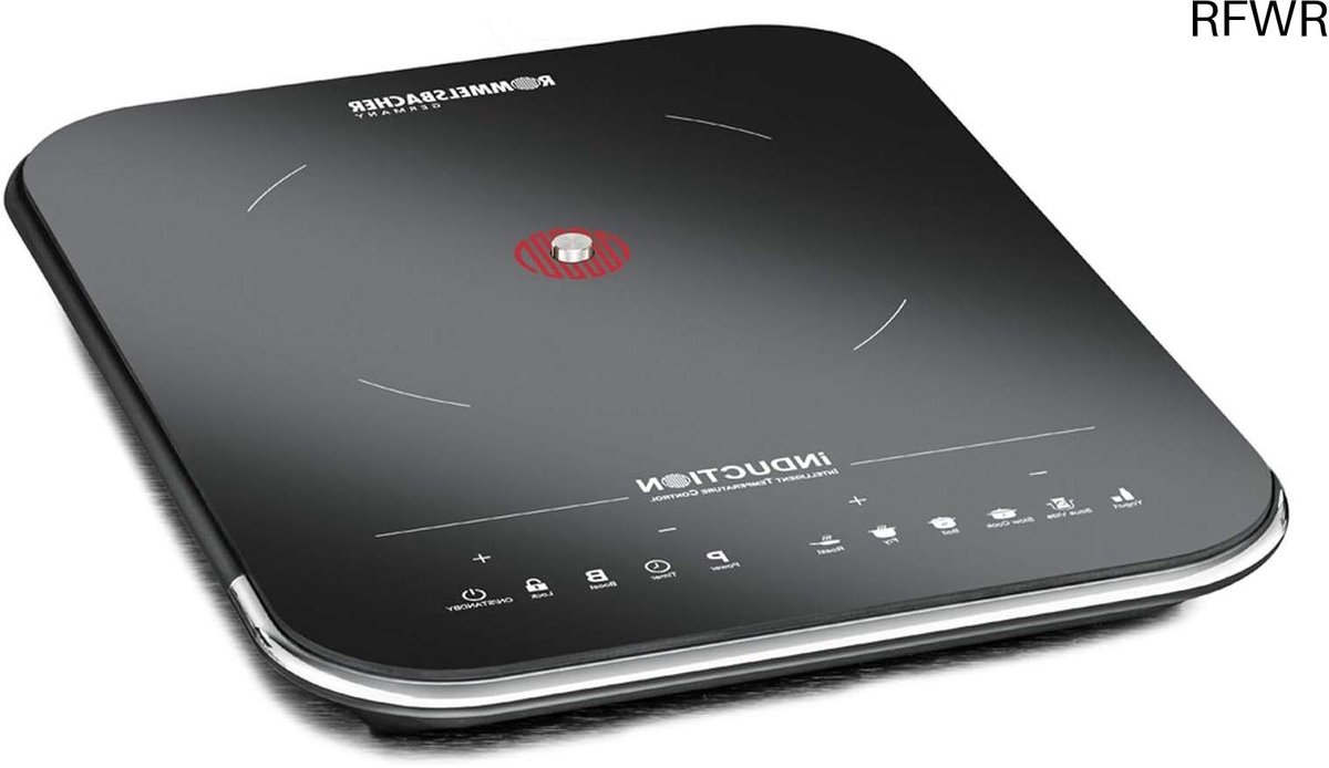 RFWR® Enkele Inductiekookplaat met Touch-Control en 6 Voorgeprogrammeerde Programma's