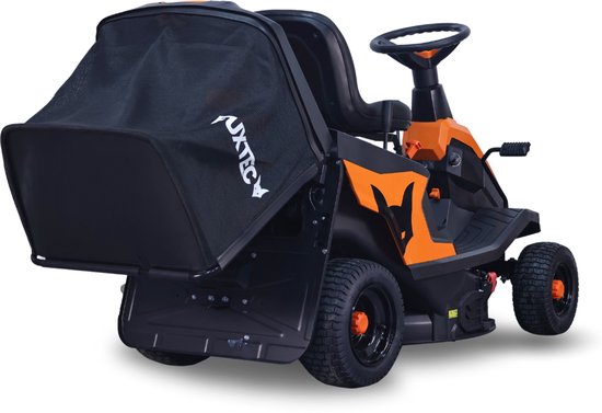 FUXTEC FX-RMR66 Zitmaaier met eStart - 66 cm maaibreedte - 6 pk - 150 L opvangbak - verstelbare maaihoogte - voor grote oppervlakken - inclusief zij-uitworp trechter van Merkloos	 — afbeelding 4