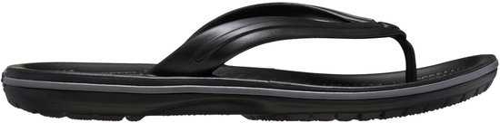 Slippers unisexes Crocs Crocband Flip - Noir/Gris ardoise - Taille 37/38
