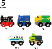BRIO World Mini Treinen & Voertuigen Assorti - Mini Trein Speelgoed - BRIO Magnetische Koppeling - Willekeurig Model