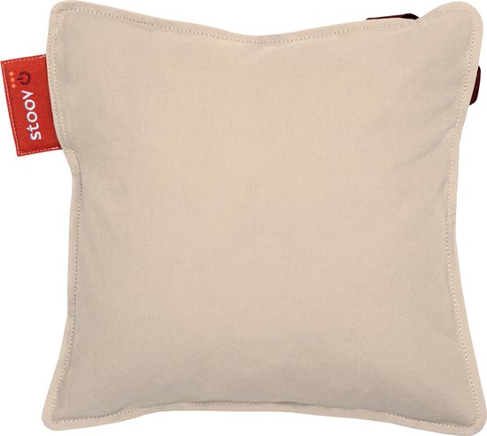 Stoov S2 Warmtekussen | Ploov Sandstone Beige | Duurzaam & Draadloos | Infrarood warmtekussen | 45x45 cm | Standard batterij