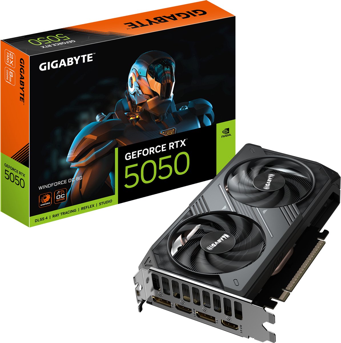 GIGABYTE GeForce RTX 5050 WINDFORCE OC 8G NVIDIA 8 GB GDDR6