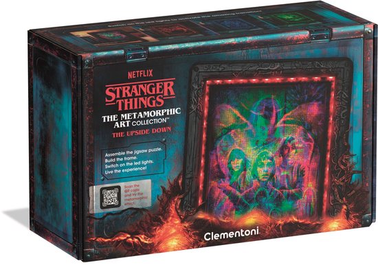 Clementoni - Puzzel - Stranger Things - Morphing Collection - The Upside Down - Puzzel met RGB verlichting en morphing effect - 520 stukjes