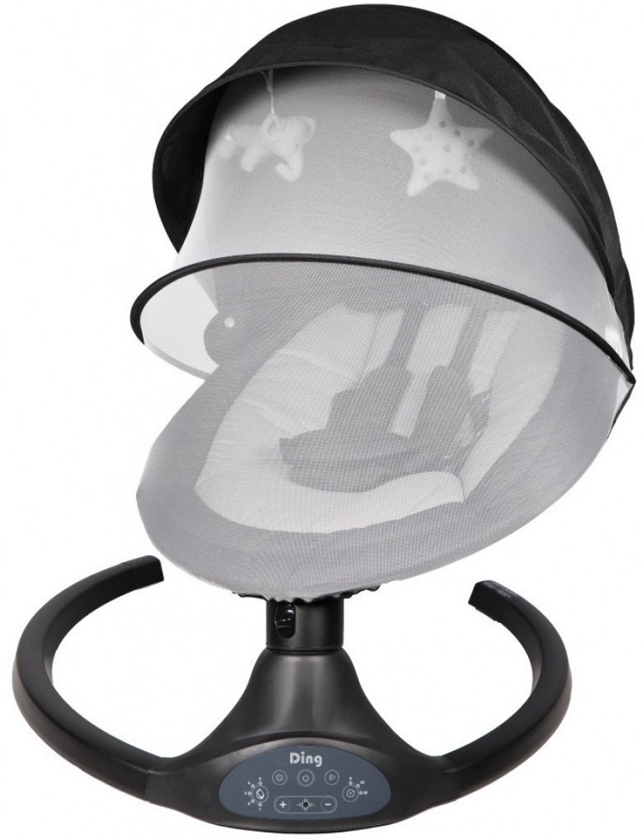 Ding Hugg Swing Babyschommel - Zwart - Draaibare babyswing - Met Muziek en Bluetooth — afbeelding 10