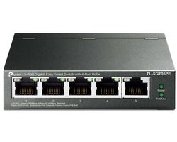 TP-Link TL-SG105PE - Smart Switch - 5 poorten - PoE+
