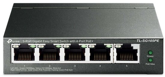 TP-Link TL-SG105PE - Smart Switch - 5 poorten - PoE+