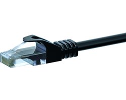 Danicom CAT6 UTP patchkabel - 3 meter zwart - CCA - netwerkkabel - internetkabel - UTP kabel - RJ45 - 1000 mbit/s