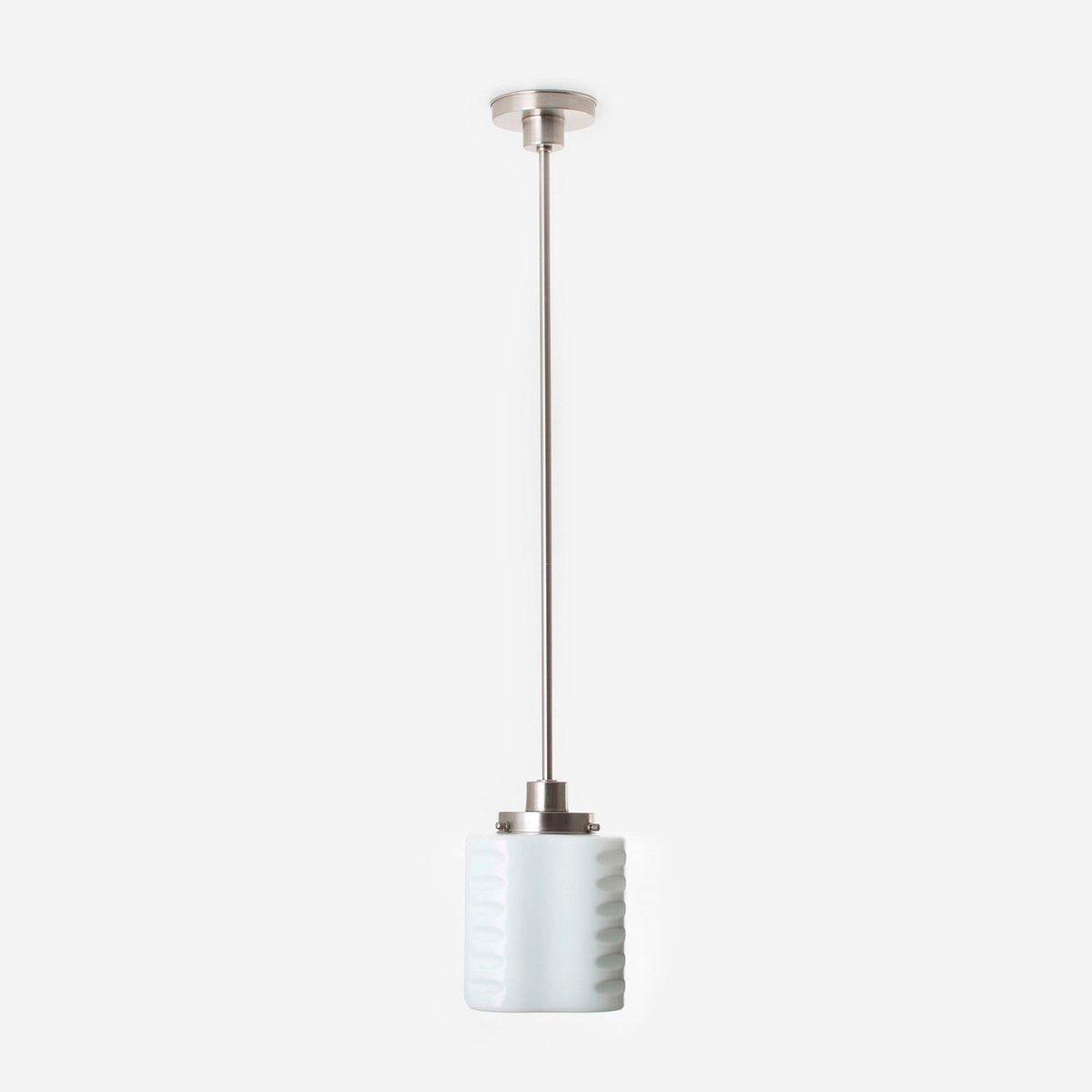 Coloured by Art Hanglamp De Klerk 20's Matnikkel - Art Deco Trade