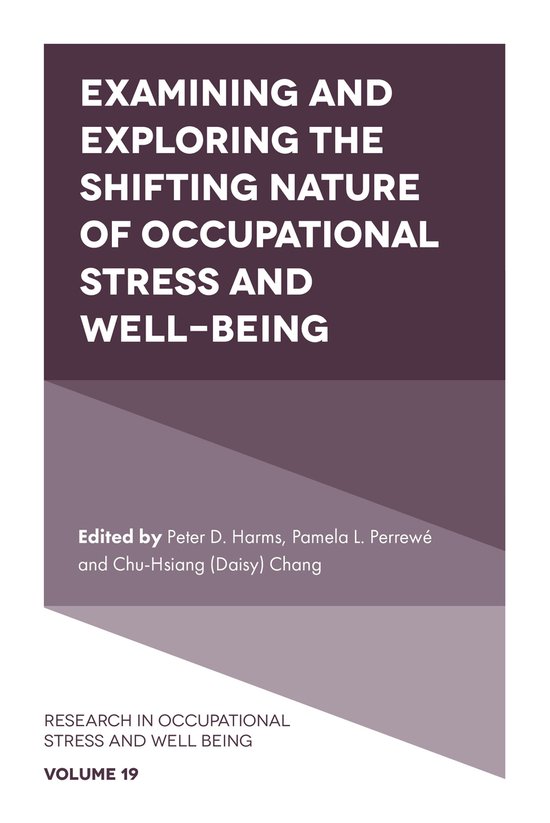 Research in Occupational Stress and Well Being 19 - Examinin ... - cover