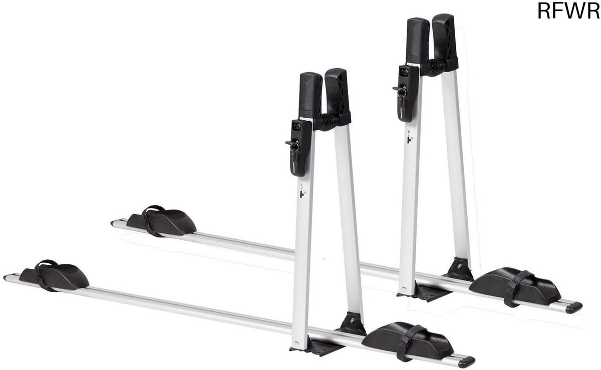 RFWR® Aluminium Fietsendrager voor Dakbevestiging - Afsluitbaar en Geschikt voor Alle Fietstypes