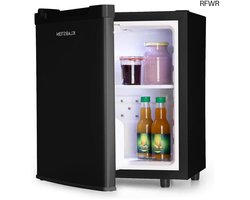 RFWR® Ruimtebesparende Mini Koelkast voor Snacks en Drankjes - Geruisloos, 30 Liter, Traploos Instelbare Temperatuur