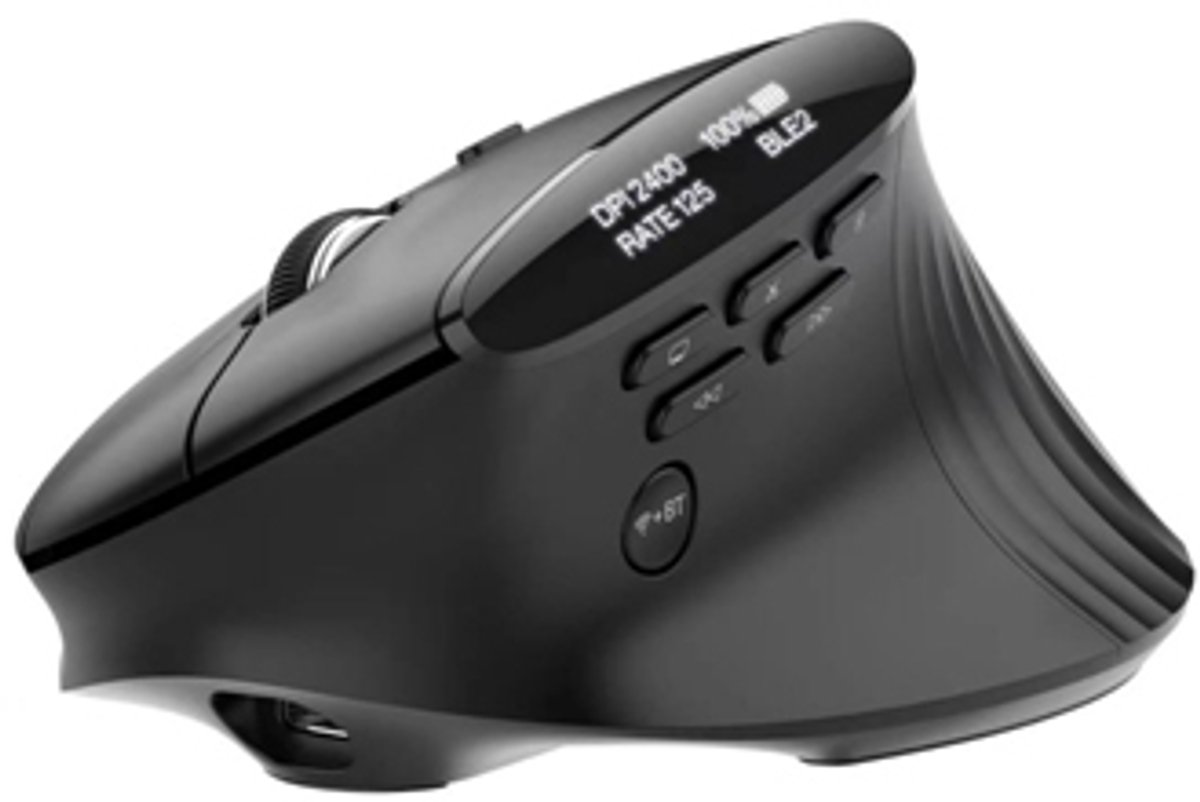 Image of Acer Smart Fit Vertical Mouse - Retail pack muis Rechtshandig RF-draadloos + Bluetooth 8000 DPI