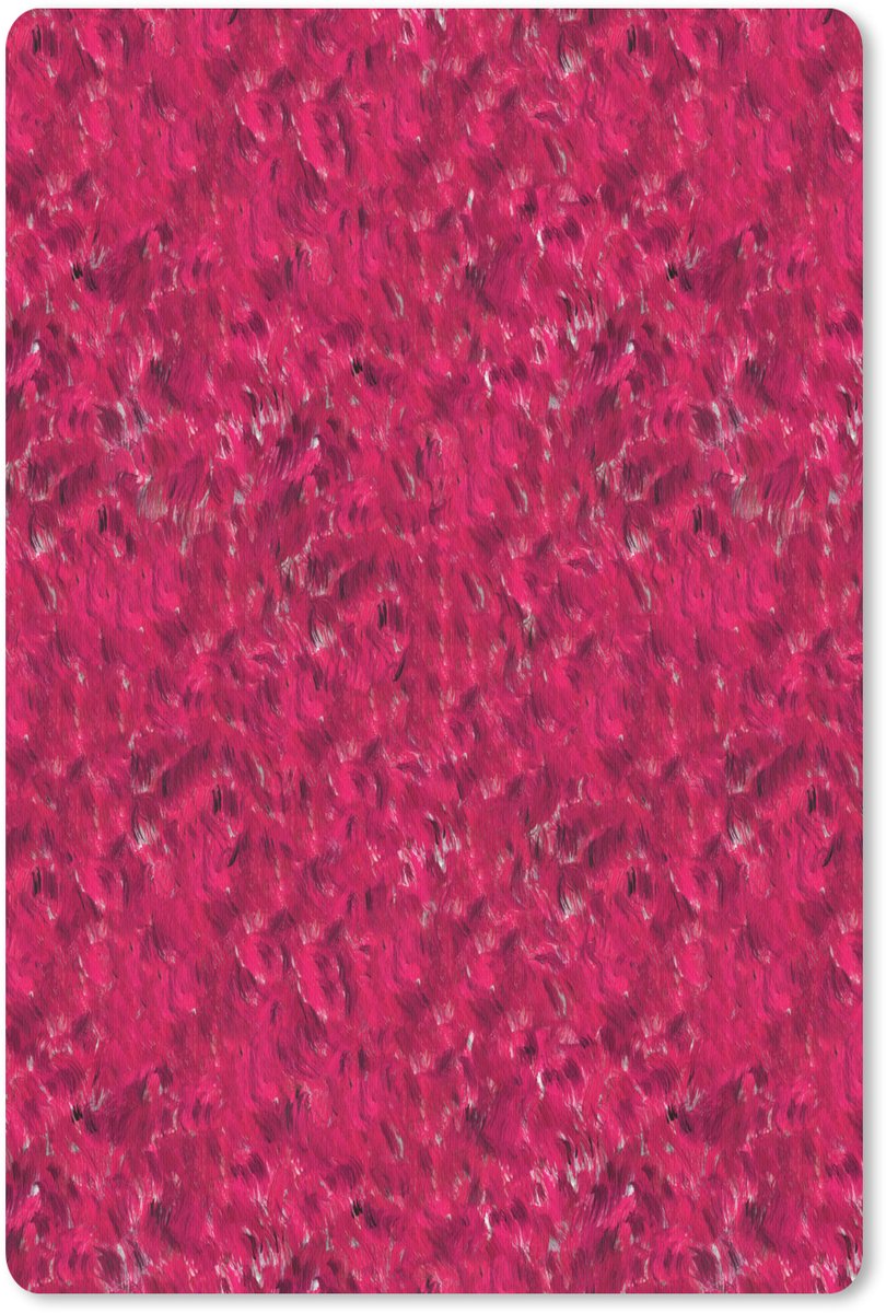 Muismat 18x27 cm - Mousepad Vloeiend - Verf - Texturen - Rood - Muismatten