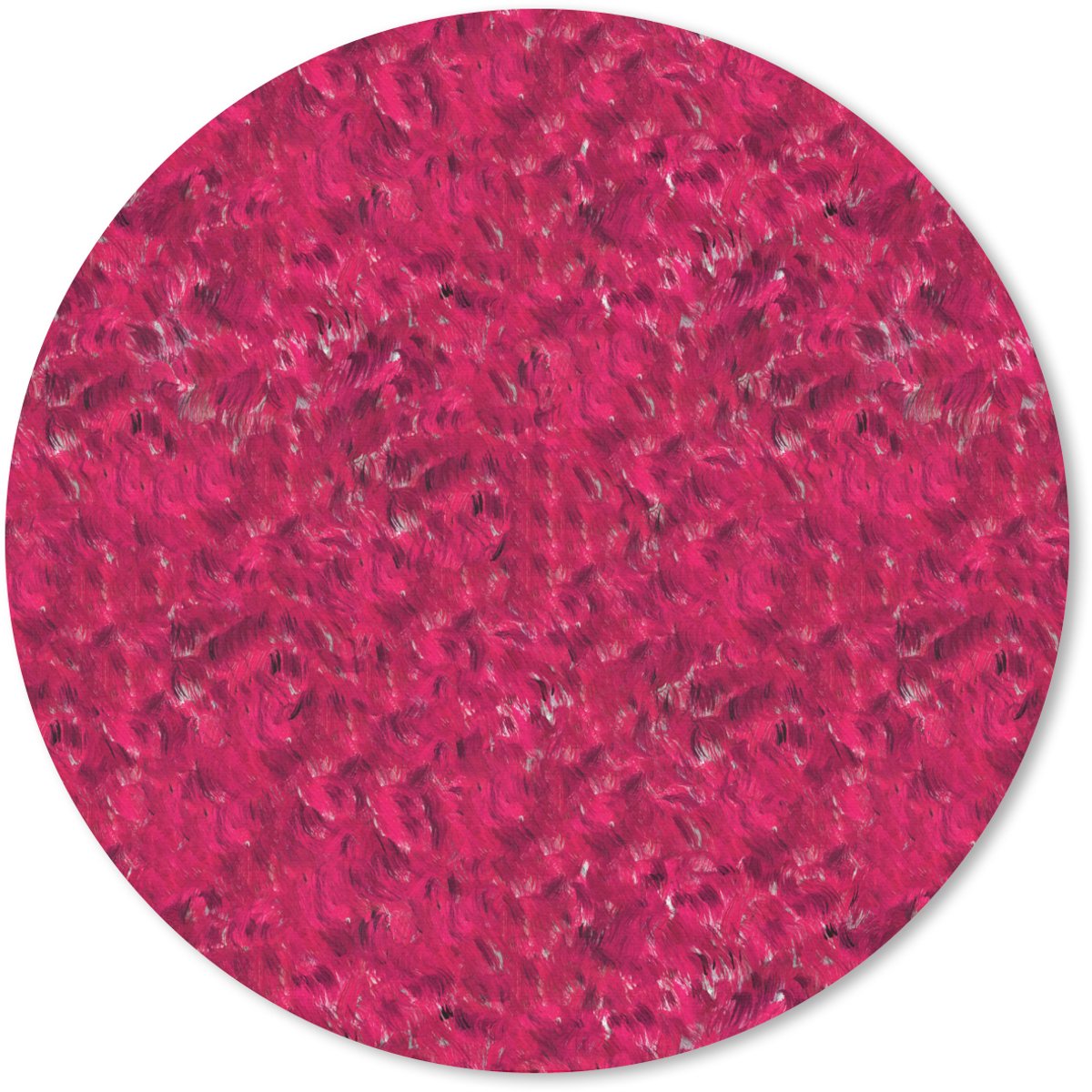Muismat rond 40x40 cm - Mousepad Vloeiend - Verf - Texturen - Rood - Ronde muismatten