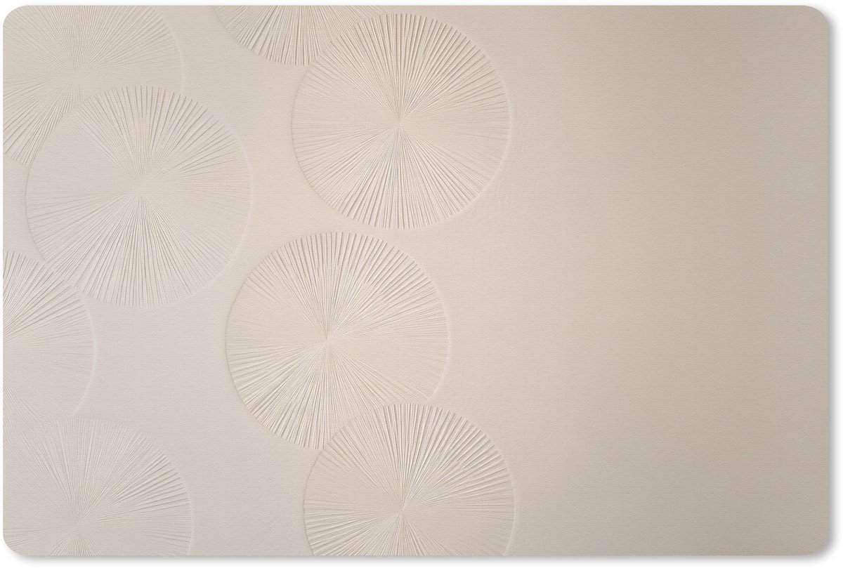 Muismat 27x18 cm - Mousepad Japandi - Beige - Modern - Muismatten