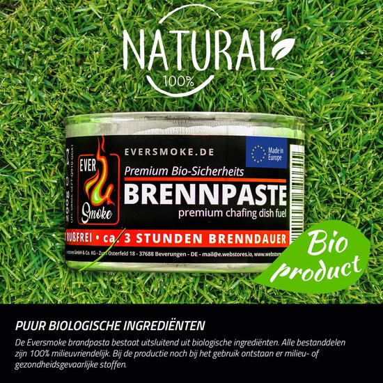 Eurocatch Brandpasta Catering Branders - 16x 200g Brandgel - Roetloos & Geurloos - Ca. 3 Uur Brandduur - Geschikt voor Chafing Dishes & Warmhoudbakken — afbeelding 2