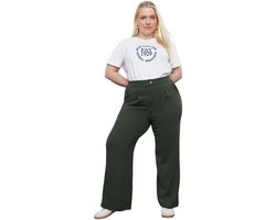 Trendyol Zwarte Elastische, Hoge Taille, Geplooide, Wijde Geweven Broek Tbbss22Pl0448