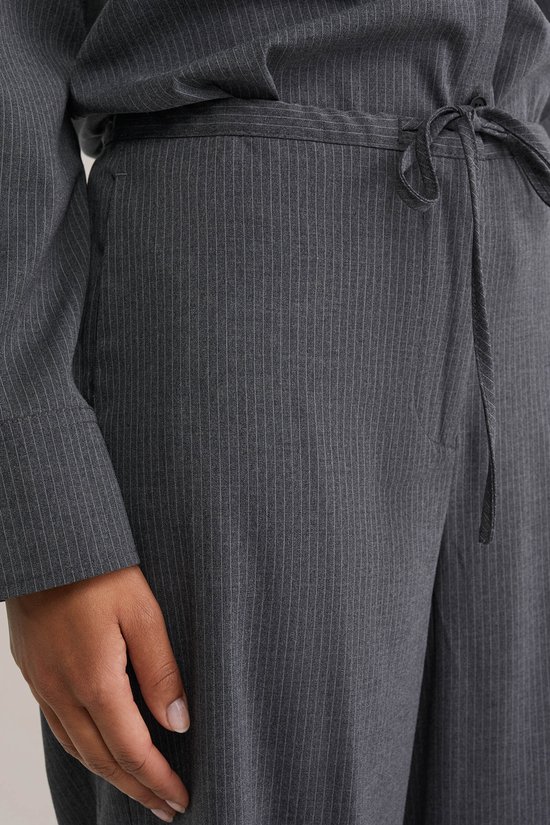 Pantalon large à rayures fines pour femme WE Fashion